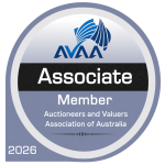 Auctioneers and Valuers Association of Australia (AVAA) 2026 Associate Member badge