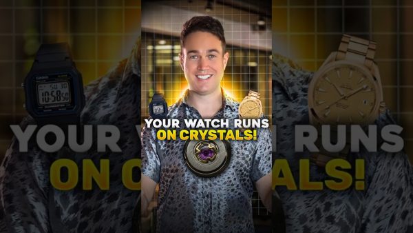Josh Mulrine of Vivid Jewels between two watches: Your watch runs on crystals