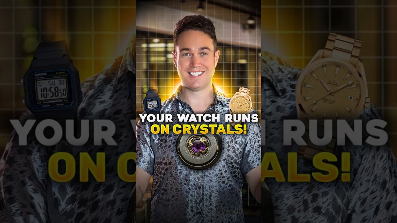 Josh Mulrine of Vivid Jewels between two watches: Your watch runs on crystals